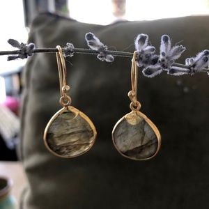anthropologie olive earrings